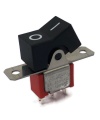 Mini Rocker Switch Momentary ON-(ON) SPDT Black Actuator