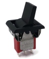 Mini Rocker Switch ON-ON SPDT Black Lever