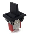 Mini Rocker Switch ON-OFF-ON SPDT Black Lever