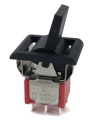 Mini Rocker Switch ON-ON DPDT Black Lever