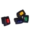 Waterproof Rocker Switch Green ON/OFF SPST Panel Mount LAMP 12V