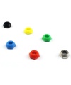 Red Nut Plastic For 6.35MM Phone Jack