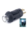 Illuminated PUSH BUTTON SWITCH SPST Momentary White LED 0.1A 30VDC