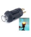 Illuminated PUSH BUTTON SWITCH SPST Momentary Yellow LED 0.1A 30VDC