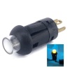 Illuminated PUSH BUTTON SWITCH SPST Momentary Green LED 0.1A 30VDC