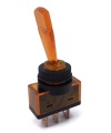 Toggle Switch SPST On-On Yellow