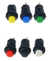 PUSH BUTTON SWITCH MOMENTARY Green Color SPST 3A 250VAC 12mm 