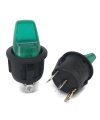 Illuminated Rocker Switch ON-OFF 12V GREEN LED SPST