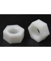 White Nylon Nut for Screw M3