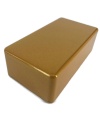 125B Style Aluminum Diecast Enclosure METALLIC DARK GOLD