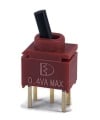 Sealed Ultraminiature Toggle Switch 2U Series SPDT On-On