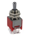 Sub Mini Toggle Switch 2M Series DPDT On-On-On Short Lever PCB Pins