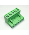 7 Pin Female Plug-In Type Vertical Terminal Block 5.08mm 5ESDV