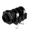 6.35mm 1/4" Mono Insulated Unswitched Socket Jack PCB Pins