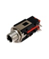 6.35mm 1/4" Right Angle Mono Female Connector Thread Lock Panel Mount CK635008