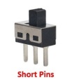 Slide Switch 1P2T Through Hole 2A 125VAC Short Pins