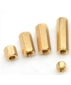 Brass Standoff Spacer Golden Screw Hex Female M3x4mm