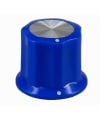 Blue Moog Knob 19x16mm Shaft 6.4mm