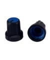 Black body Blue Top Knob 15x16 Shaft 6x18T