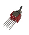 Mini Toggle Switch 1M Series DPDT On-On Long PC Thru-Hole