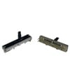 TAYDA 50K OHM Linear Taper Slide Potentiometer PCB Mount Plastic Shaft Lever Height: 15mm Center Click