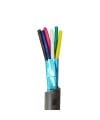 6 Cores Multi Conductor Cable AWG 24 Gray 30cm
