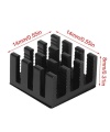 ฺBlack Heatsink Aluminum 14*14*8cm