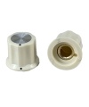Cream Moog Knob 19x16mm Shaft 6.4mm