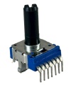 TAYDA 50K OHM Linear Taper Potentiometer D Shaft PCB 14mm Dual gang Center detent 