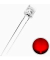 	FLAT TOP RED LED 5mm Clear Lens