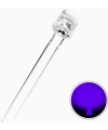	FLAT TOP Purple LED 5mm Clear Lens
