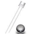 	FLAT TOP White LED 5mm Clear Lens