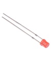 FLAT TOP RED LED 3mm Diffuse Lens