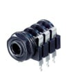 REAN NYS219 6.35mm 1/4" Stereo Insulated Socket Jack PCB Long Pins