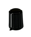 Knob BLACK with Pointer 15x18mm