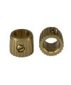 Brass Knob Insert for Shaft 1/4" 6.4mm with Set Screw 