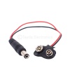 9V Battery Clip/Connector with Barrel Jack Plug