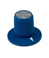 Blue Rogan knob 23x17mm Shaft 6.4mm