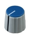 Gray Knob Blue top 16X15mm shaft hole 6.4mm