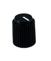 Ripple knob Black 14x17mm Shaft Hole 6.35mm