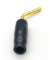 2mm Black Tip Curved Banana Pin Plug Connector