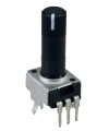 TAYDA 10K OHM Logarithmic Taper Potentiometer Spline Long Shaft PCB Mount