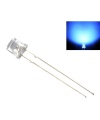 	FLAT TOP Blue LED 5mm Clear Lens