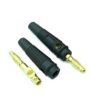 4mm Banana Male Plug Black Gold Plated