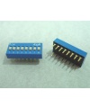 Dip Switch 5 Positions Silver Plated Contacts Top Actuated