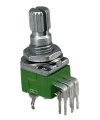1M OHM Linear Dual Taper Potentiometer Spline Shaft PCB Mount 9mm