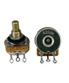 TAYDA 250K OHM LOGARITHMIC Taper Potentiometer Solder Lugs Round Shaft Dia: 6.35mm