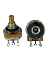 TAYDA 500K OHM LOGARITHMIC Taper Potentiometer Solder Lugs Round Shaft Dia: 6.35mm