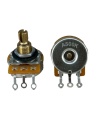 TAYDA 500K OHM LOGARITHMIC Taper Potentiometer Solder Lugs Knurled Spline Shaft Dia: 6mm