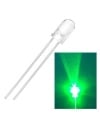 12V Green LED 5mm Water clear Lens